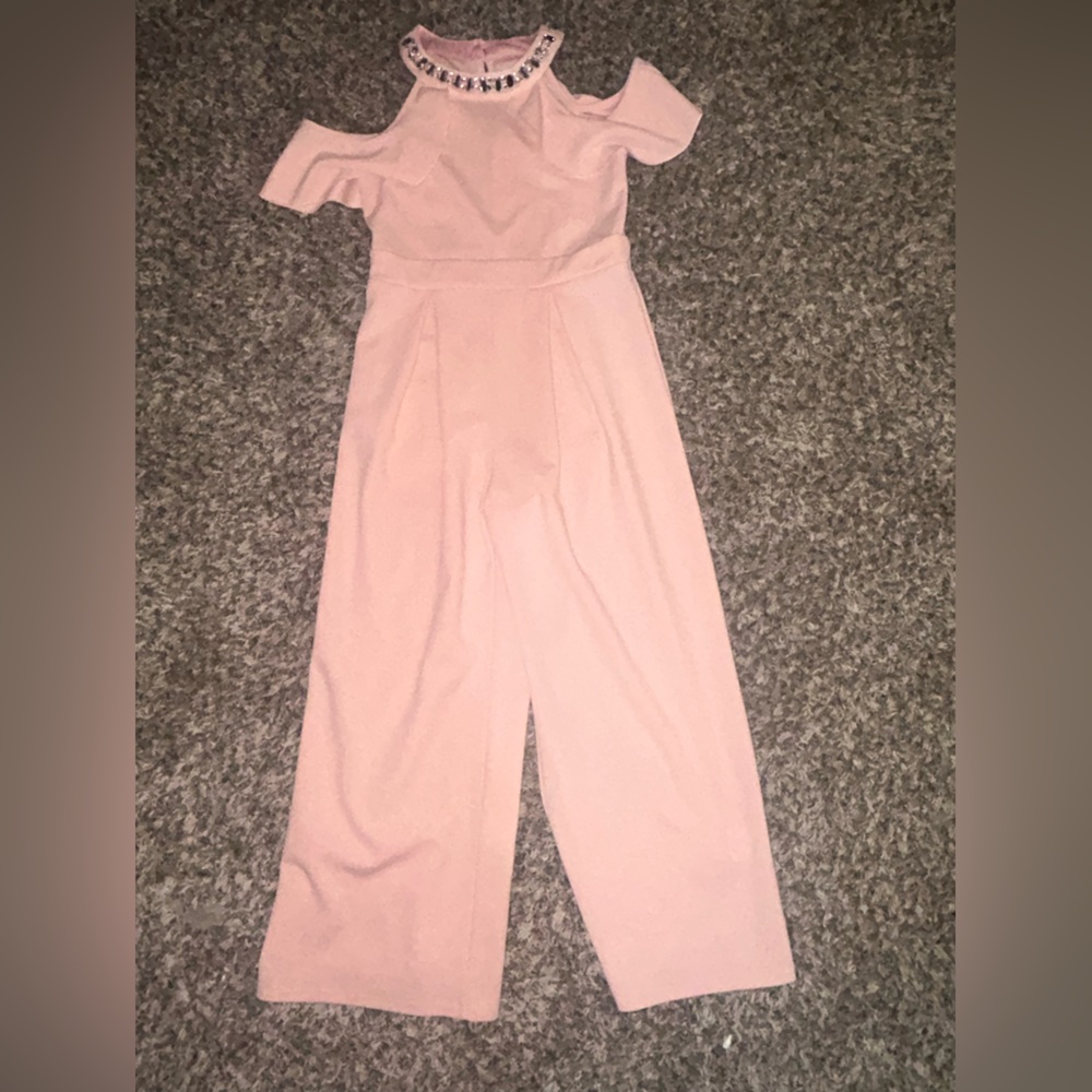 Absolutely adorable dressy pant suit! Blush pink. Girls Size 12.